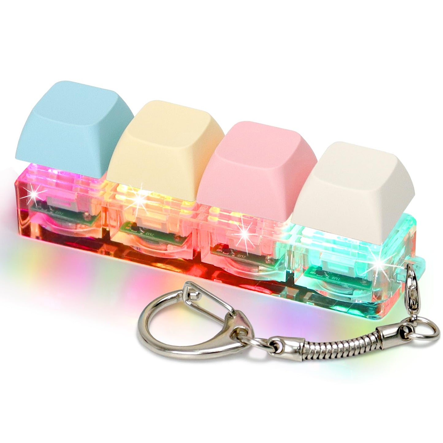 LED key clicker fidget keychain mechanical keyboard style