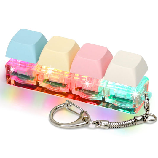 LED key clicker fidget keychain mechanical keyboard style